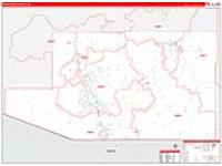 Santa Cruz, Az Carrier Route Wall Map